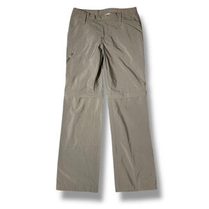 Nike ACG Womens Low Rise Bootcut Gray Convertible Pants Gorpcore Hiking SM Y2K